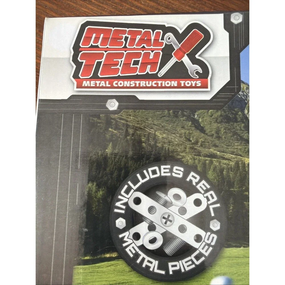 Grafix Metal Tech Motorcycle 8+ Real Metal Pieces Kit 195 Pieces